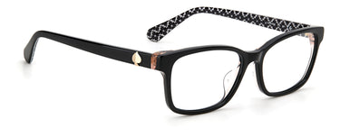Premium Women Kate Spade Eyeglasses: Kariane / F - Black Pink(2) - SpecSMART Eye Clinic (Diagonal View)